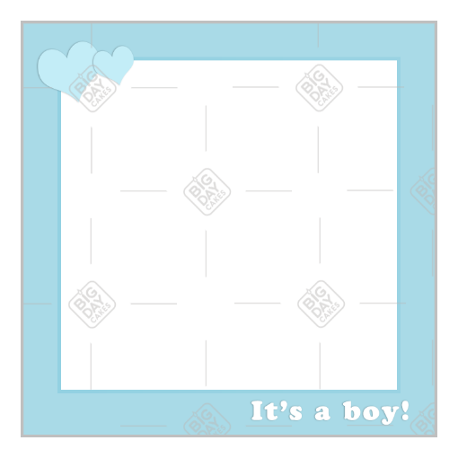 it's a boy blue frame - square