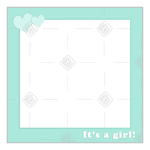 It's a girl green frame - square