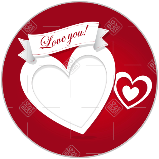 Love you frame - round