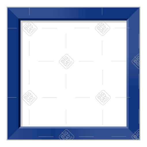 Simple dark blue frame - square