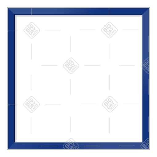 Simple thin dark blue frame - square
