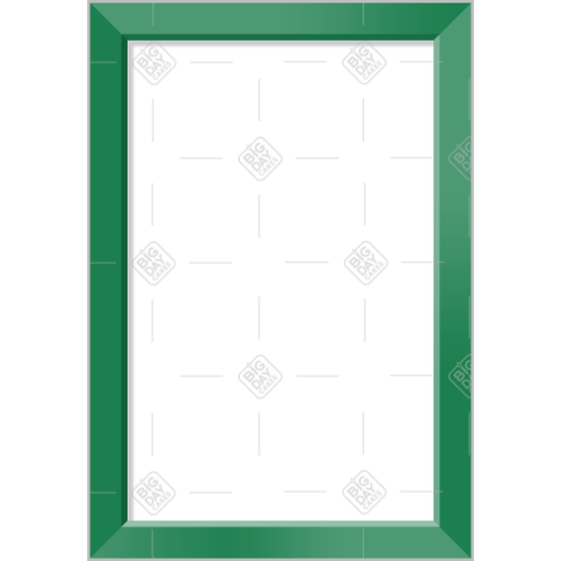 Simple green frame - portrait
