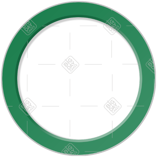 Simple green frame - round