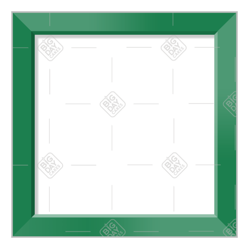 Simple green frame - square