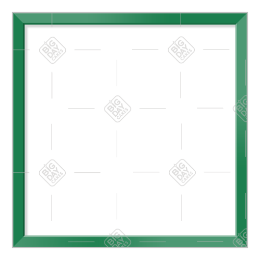 Simple thin green frame - square