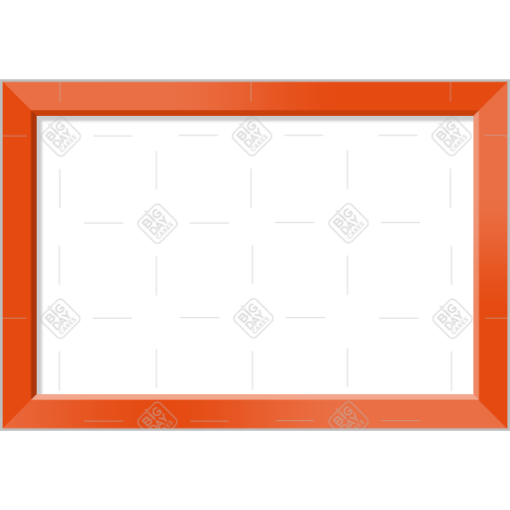 Simple orange frame - landscape
