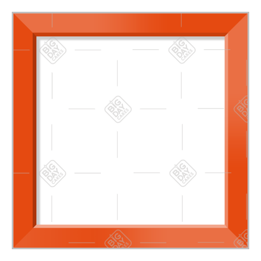 Simple orange frame - square