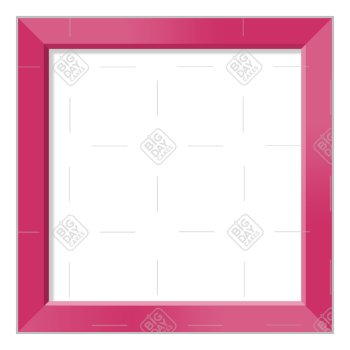 Simple pink frame - square
