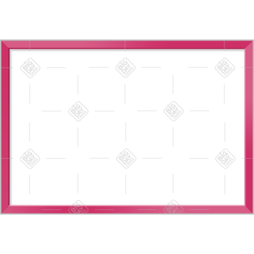 Simple thin pink frame - landscape