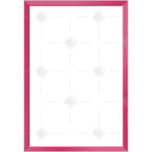 Simple thin pink frame - portrait