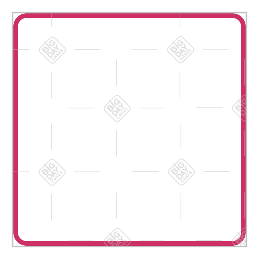 Simple very thin pink frame - square