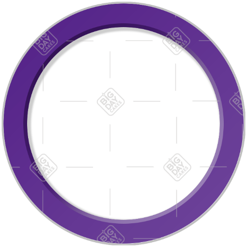 Simple purple frame - round