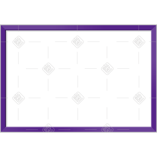 Simple thin purple frame - landscape
