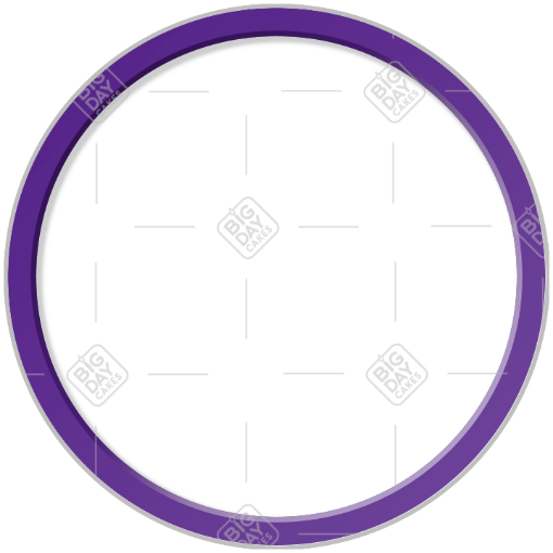 Simple thin purple frame - round