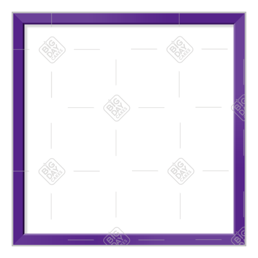 Simple thin purple frame - square