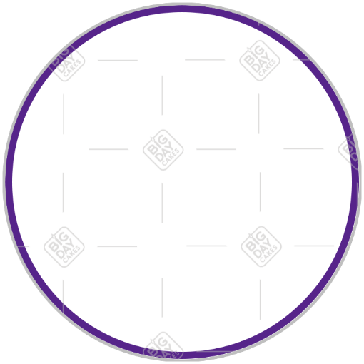 Simple very thin purple frame - round