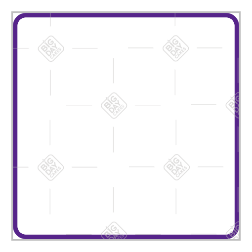 Simple very thin purple frame - square