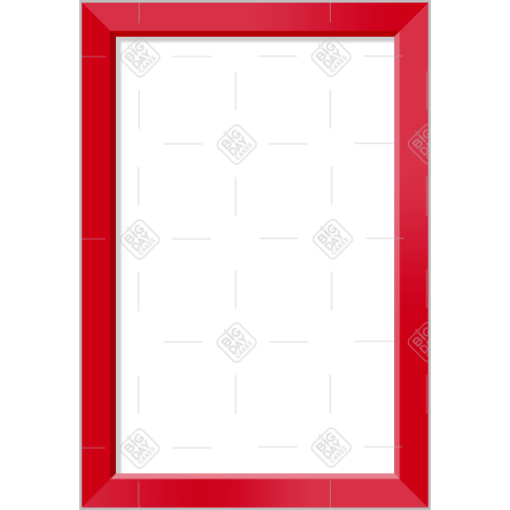 Simple red frame - portrait
