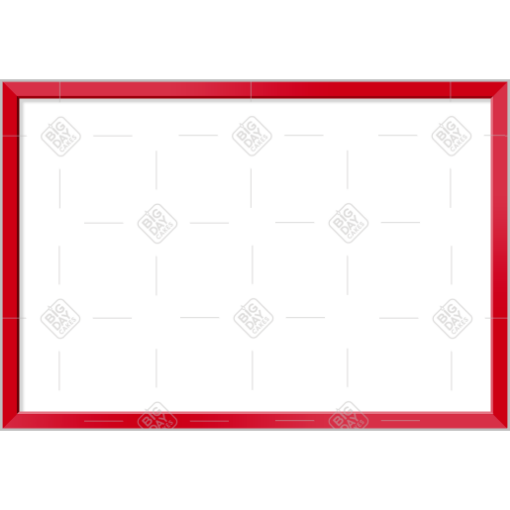 Simple thin red frame - landscape