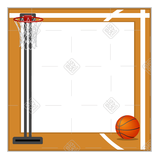 Basketball Hoop frame - square