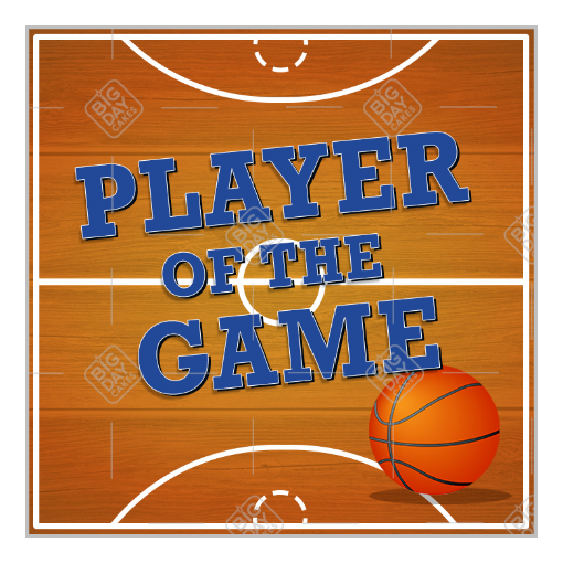 Basketball Player of the Game topper - square