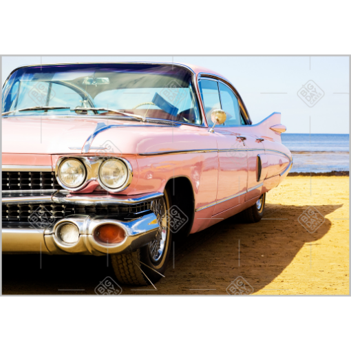 Pink Cadillac topper - landscape