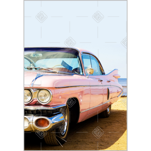 Pink Cadillac topper - portrait
