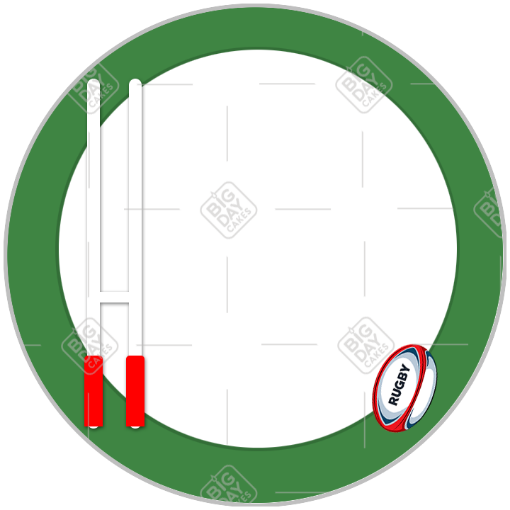 Rugby posts frame - round