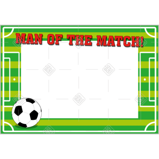 Football Man of the Match frame - landscape