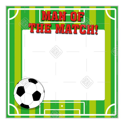 Football Man of the Match frame - square