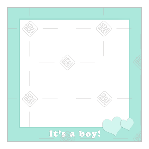 It's a boy frame - square