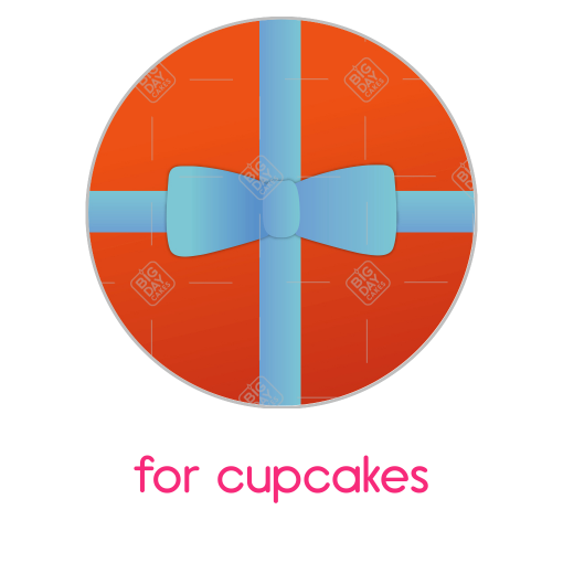 Parcel topper - cupcake