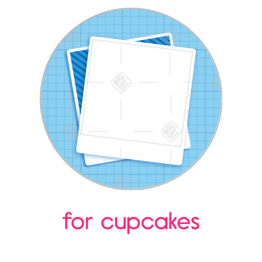 Polaroid frame - cupcake