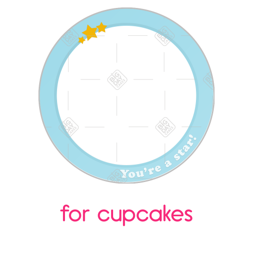 You're a star frame - cupcake