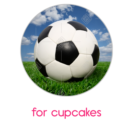Football topper - cupcake