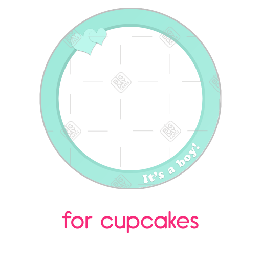 It's a boy frame - cupcake